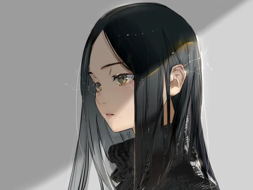 Wallpaper Anime Wanita Gelap Gambar Latar Anime Wanita Gelap