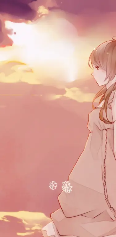 Gambar wallpaper anime gadis imut