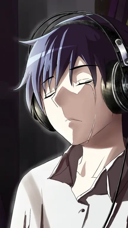 Ekspresi karakter anime yang sedih Adegan anime yang mengharukan