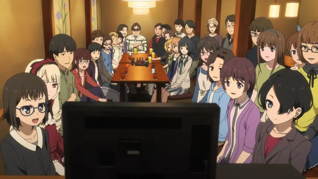Pasangan menonton film anime bersama