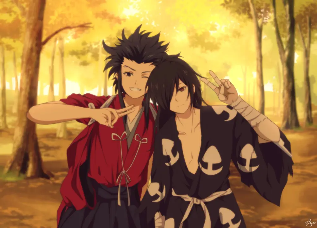 Pemandangan Anime Dororo Gambar pemandangan di anime Dororo
