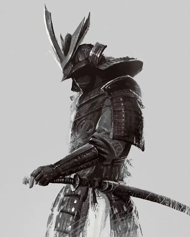 Seni Tradisional Jepang dalam Anime Dororo Ilustrasi samurai Jepang bergaya anime