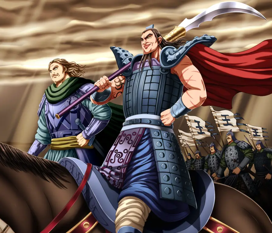 Adegan pertempuran epik dalam anime Kingdom