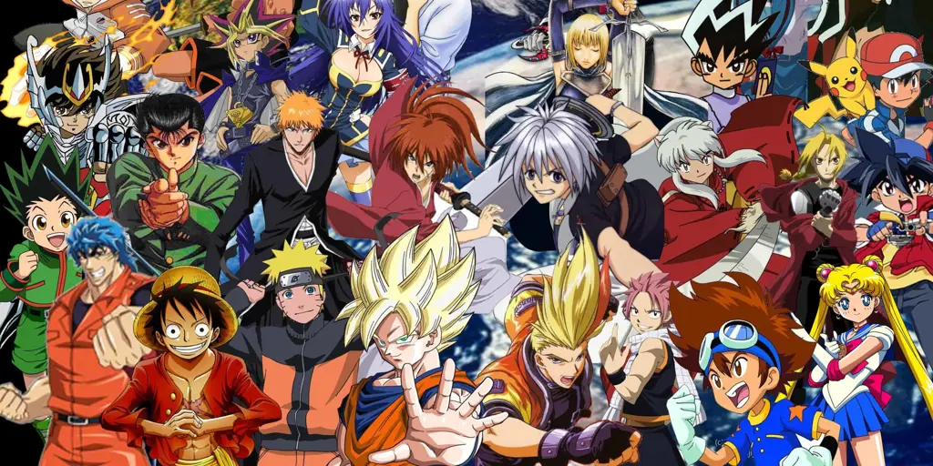 Karakter Anime Favorit Gambar karakter anime yang beragam