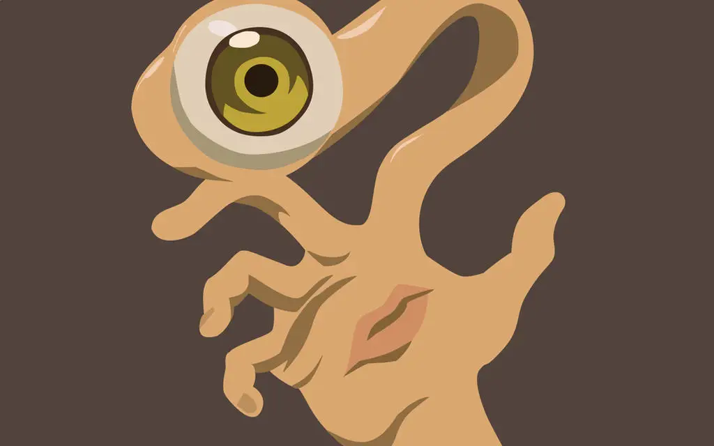 Gambar parasit Migi dari anime Parasyte